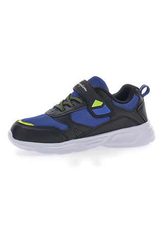 Schwarze und blaue Turnschuhe mit Lichtern Champion Wave B PS