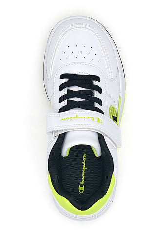 Weiße Turnschuhe mit Klettverschluss, Tear Champion Rebound Heritage B Ps