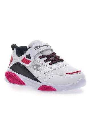 Sneakers Bianche e Fuxia Con Luci Champion Wave G PS