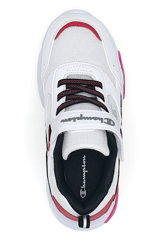 Sneakers Bianche e Fuxia Con Luci Champion Wave G PS