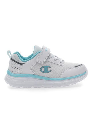 Sneakers Bianche e Azzurre Con Strappo Champion FX III G PS