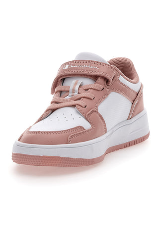 Sneakers Bianche e Rosa Champion Rebound 2 Low G Ps