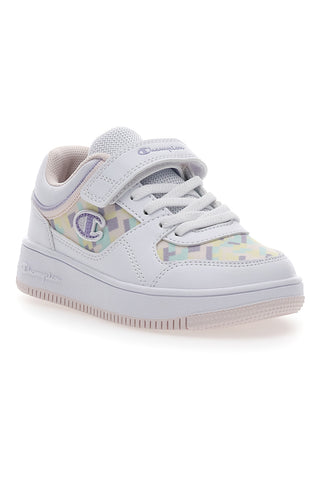 Sneakers Bianche con Velcro Champion Rebound Graphic