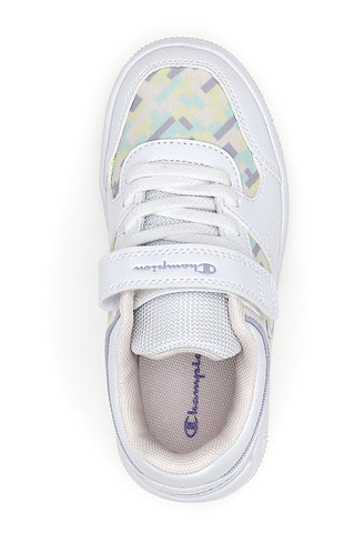 Sneakers Bianche con Velcro Champion Rebound Graphic