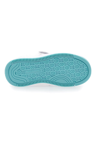 Weiße und blaue Turnschuhe mit Plateau Champion Rebound Abstract G Ps