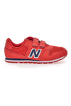Rote Turnschuhe mit Klettverschluss Rips New Balance PV500CRN