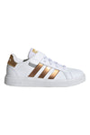 Sneakers Bianche Con Strappo in Velcro Adidas Grand Court 2 El K