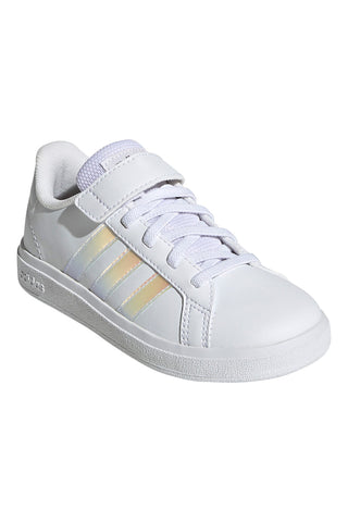 Sneakers Bianche Con Strappo in Velcro Adidas Grand Court 2 El