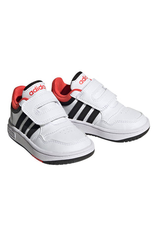 Weiße und schwarze Turnschuhe Adidas Hoops 3 Cf I