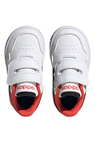 Weiße und schwarze Turnschuhe Adidas Hoops 3 Cf I