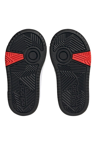 Weiße und schwarze Turnschuhe Adidas Hoops 3 Cf I