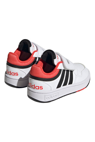 Weiße und schwarze Turnschuhe Adidas Hoops 3 Cf I