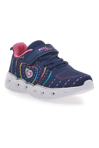 Blaue Turnschuhe mit Lichtern Pitt Kids 23121