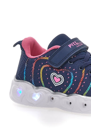 Blaue Turnschuhe mit Lichtern Pitt Kids 23121