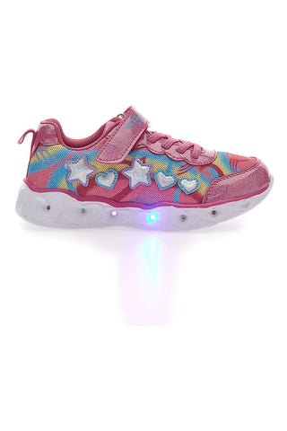 Sneakers mit Lichtern Fuchsia Pitt Kids 221286