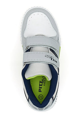 Graue und blaue Turnschuhe mit Lichtern Pitt Kids 22695