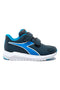 Schwarz-blaue Sneakers mit Klettverschluss DIADORA FALCON 4 SL JR V