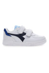 Weiße und blaue Sneakers mit Klettverschluss DIADORA RAPTOR LOW PS