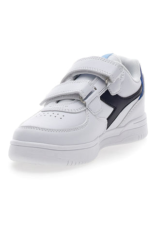 Weiße und blaue Sneakers mit Klettverschluss DIADORA RAPTOR LOW PS