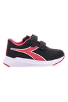 Schwarz-rosa Sneaker mit Klettverschluss DIADORA FALCON 4 SL JR V