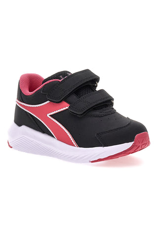 Schwarz-rosa Sneaker mit Klettverschluss DIADORA FALCON 4 SL JR V