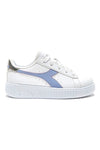 Weiße und hellblaue Turnschuhe Diadora Game Step PS 2