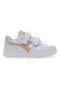 Weiße und rosa Sneaker mit Klettverschluss DIADORA RAPTOR LOW PS