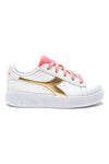 Weiße und rosa Turnschuhe DIADORA GAME STEP P PS GLITCH