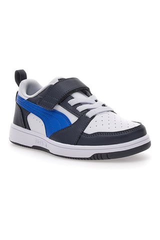 Sneakers Bianche e Nere Con Fascia Laterale Puma Rebound V6 Lo Ac Ps