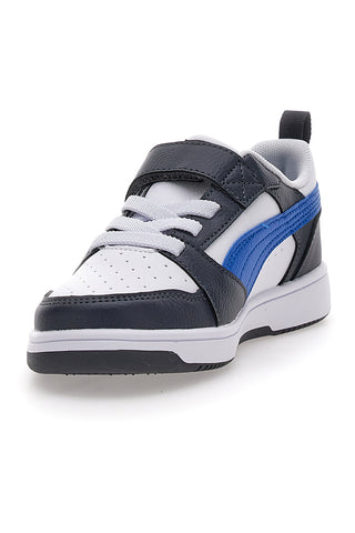 Sneakers Bianche e Nere Con Fascia Laterale Puma Rebound V6 Lo Ac Ps