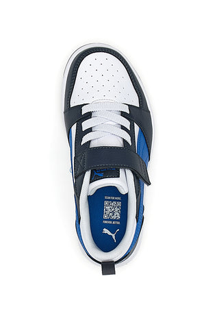 Sneakers Bianche e Nere Con Fascia Laterale Puma Rebound V6 Lo Ac Ps