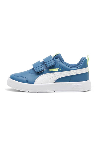 Sneakers Blu e Bianche con Velcro Puma COURTFLEX V3 V PS