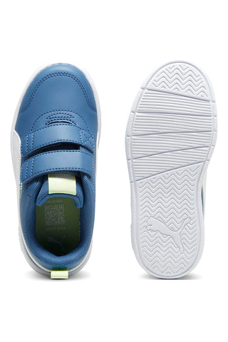 Sneakers Blu e Bianche con Velcro Puma COURTFLEX V3 V PS