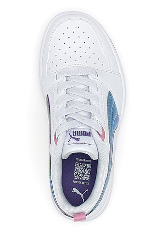 Weiße Sneaker mit perforiertem Obermaterial Puma Rebound V6 Lo Bouncy Sky AC PS