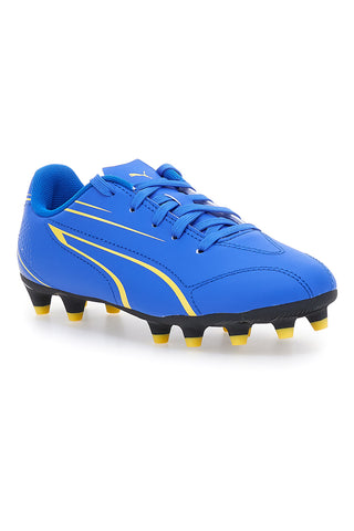 Blaue und gelbe Fußballschuhe Puma Vitoria Fg/Ag Jr