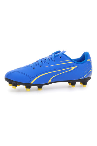 Blaue und gelbe Fußballschuhe Puma Vitoria Fg/Ag Jr