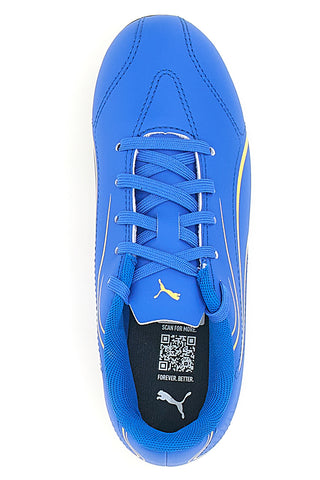 Blaue und gelbe Fußballschuhe Puma Vitoria Fg/Ag Jr