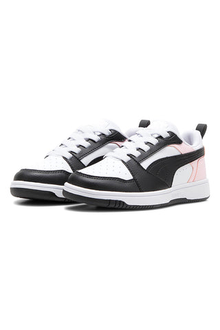 Sneakers bianche, nero, rosa Puma Rebound V6 LO PS
