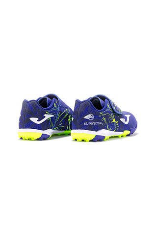 Scarpe calcio blu e gialle per terreno duro JOMA Super Copa Jr 2404