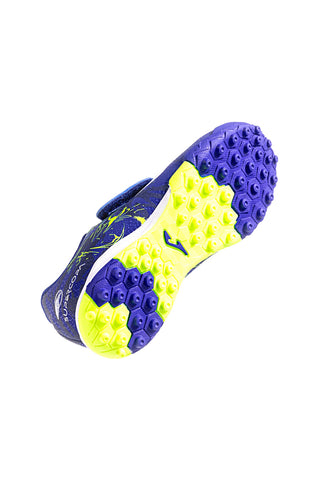 JOMA Super Copa Jr 2404 blau-gelbe Fußballschuhe für harte Böden
