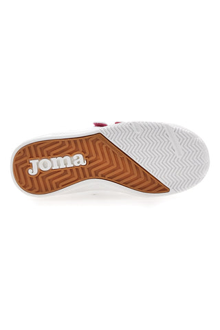 Weiße und rosa Turnschuhe mit Klettverschluss-Rips Joma W Agora Jr 2410