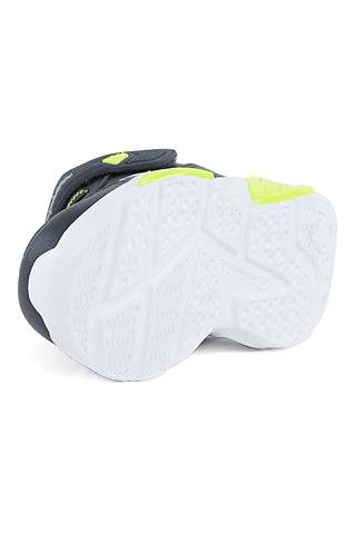 Schwarz-gelbe Champion Wave B TD Low Cut-Sneaker