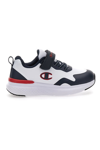 Sneakers bianche e blu con velcro CHAMPION BOLD WINTER B PS