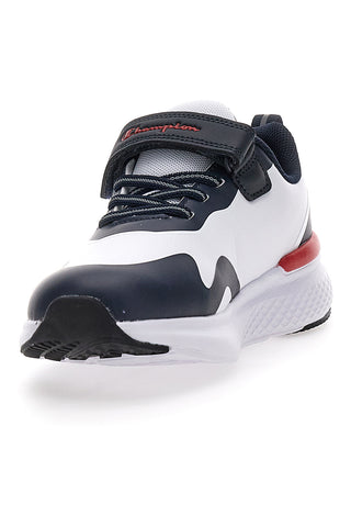 Weiße und blaue Turnschuhe mit Klettverschluss CHAMPION BOLD WINTER B PS