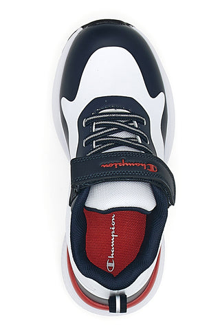 Weiße und blaue Turnschuhe mit Klettverschluss CHAMPION BOLD WINTER B PS