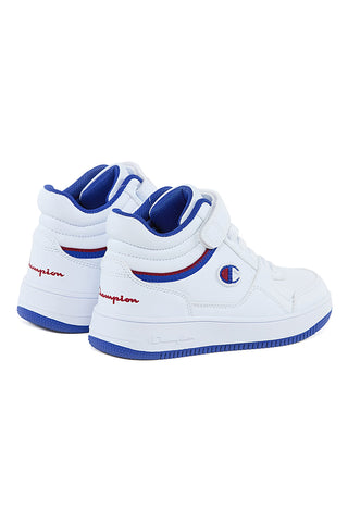 Champion RD18 MID B PS Mid-Cut-Sneaker in Weiß und Blau