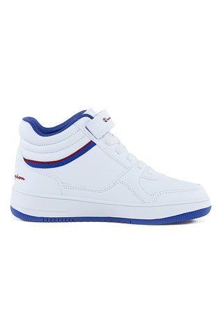 Champion RD18 MID B PS Mid-Cut-Sneaker in Weiß und Blau