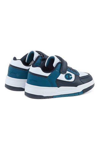 Weiße und blaue Turnschuhe Champion Rd18 Heritage B Ps