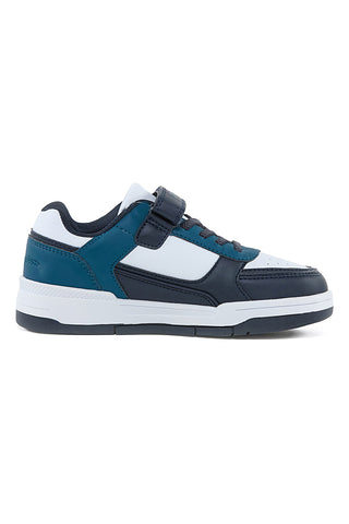 Weiße und blaue Turnschuhe Champion Rd18 Heritage B Ps