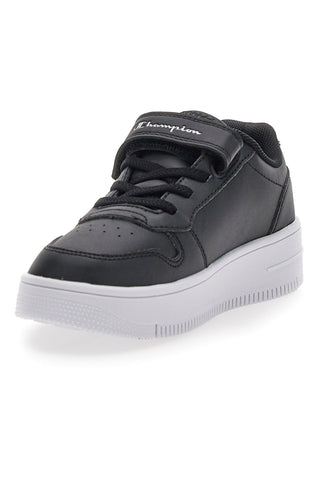 Schwarze Sneakers mit weißem Plateau CHAMPION RD18 PLATFORM GLITTER G PS